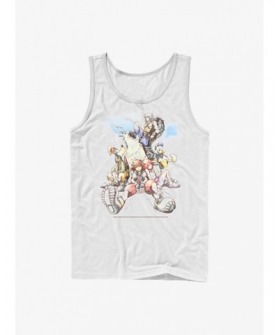 Disney Kingdom Hearts Group In The Clouds Tank $7.72 Tanks