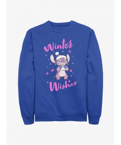 Disney Lilo & Stitch Angel Winter Wishes Sweatshirt $15.50 Sweatshirts