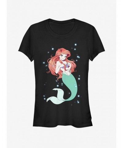 Disney The Little Mermaid Anime Ariel Girls T-Shirt $8.72 T-Shirts