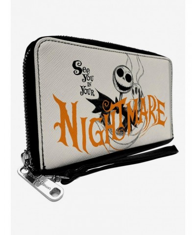 The Nightmare Before Christmas Jack See You In Your Nightmare Zip Around Wallet $15.36 Wallets
